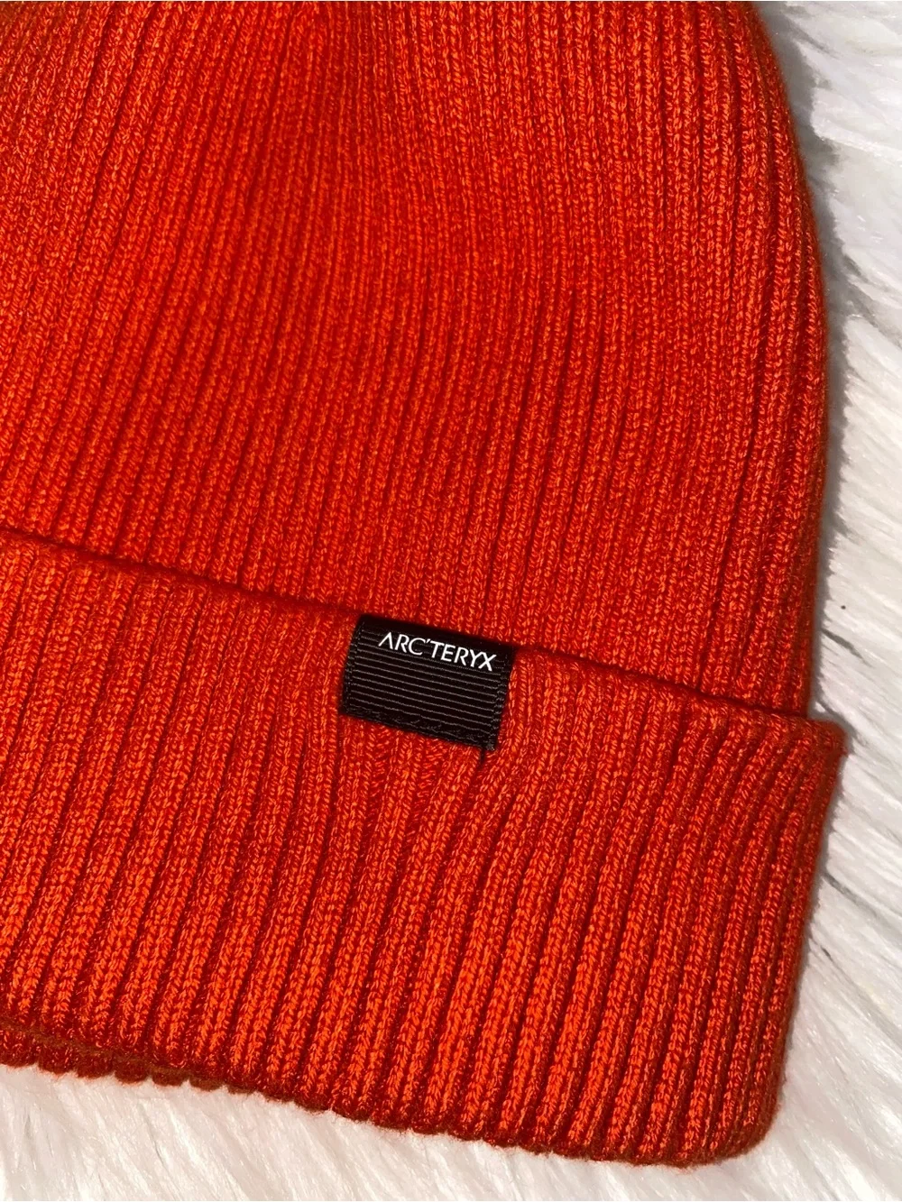 Arc'teryx Kids Bright Orange Ribbed Beanie